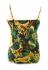 Ethnic Bold Flower Print Blue, Green & Brown Natasha Strappy Top- Fair Trade 100% Cotton