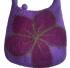 Felt Daisy Shoulder Bag / Handbag - Fair Trade - Handmade Lovely & Tactile
