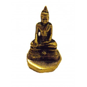 Fair Trade Cast Brass Buddha Statue / Stamp / Chop Figurine from Kathmandu, Nepal