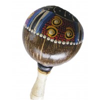 Brightly Painted Coconut Maracas / Shaker