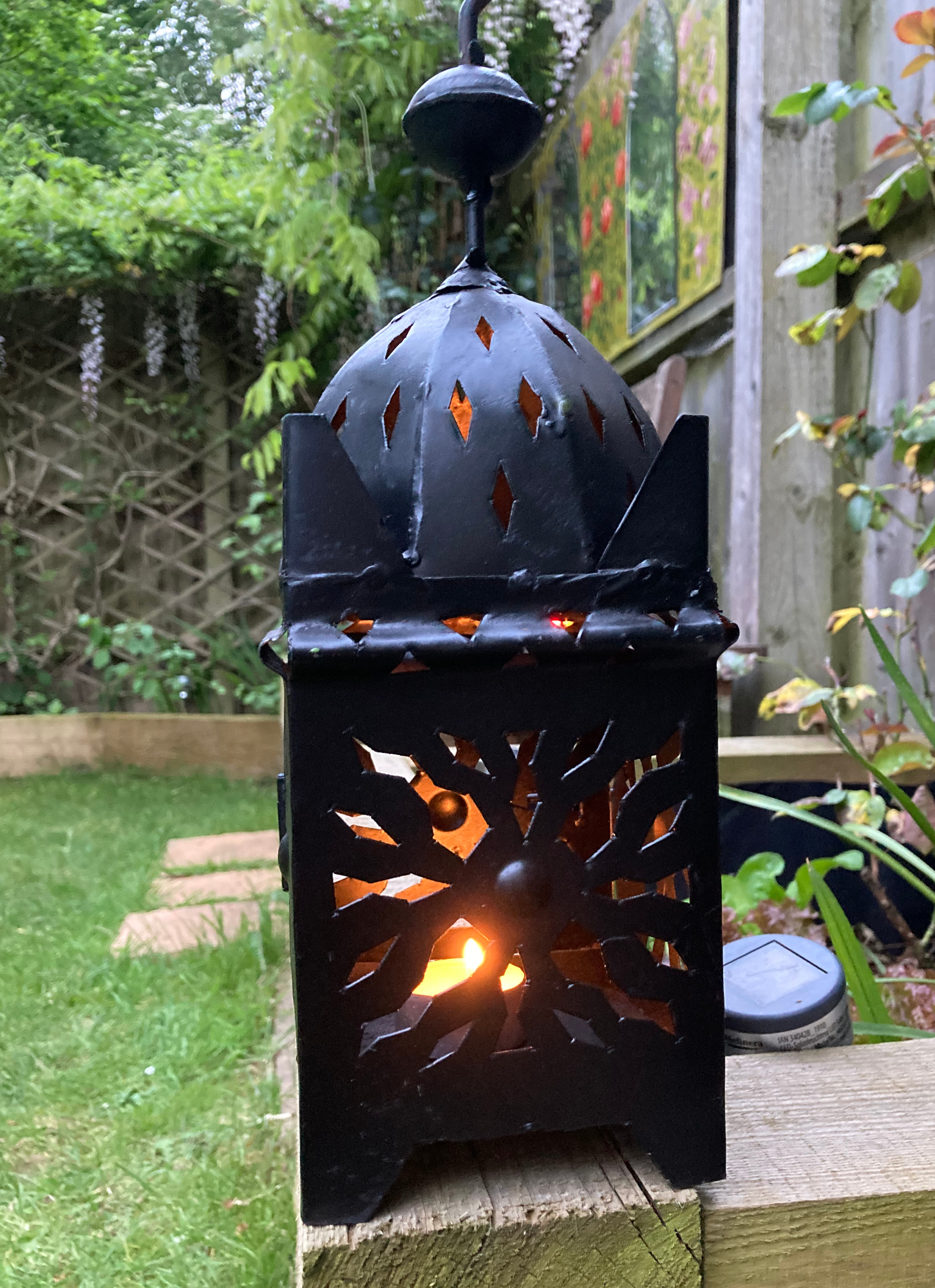 Large Classic Moroccan Candle Lantern - Comes in 3 sizes - Authentic  Handmade Metal Lantern handmade in Marrakesh - Fair Trade, image size:1452x2000
