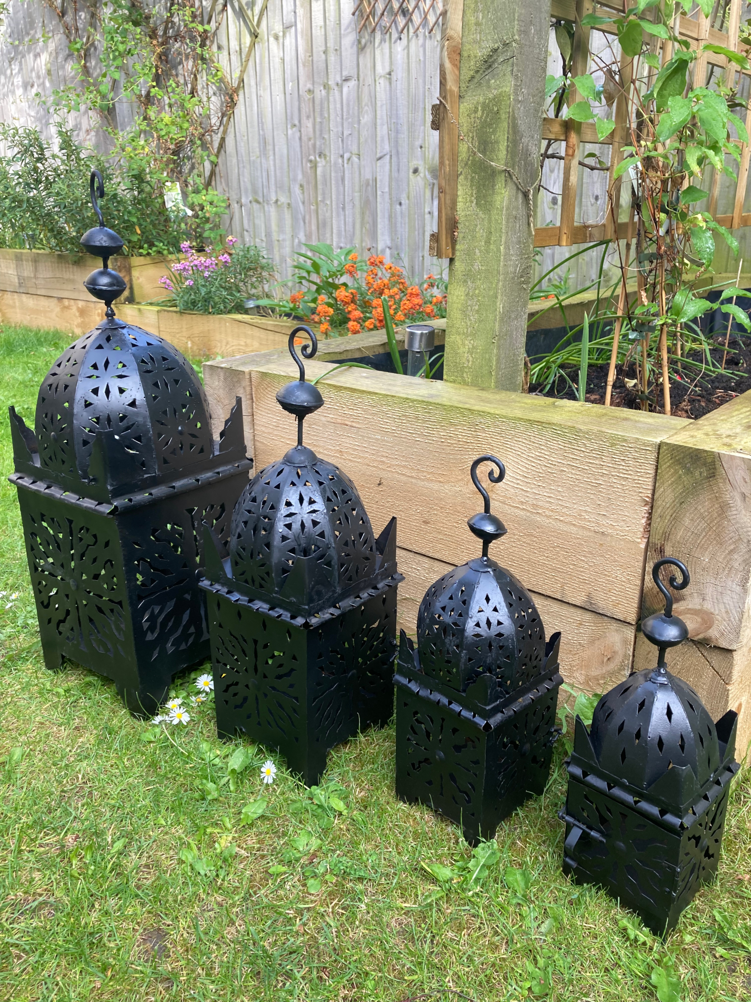 Large Classic Moroccan Candle Lantern - Comes in 3 sizes - Authentic  Handmade Metal Lantern handmade in Marrakesh - Fair Trade, image size:1500x2000