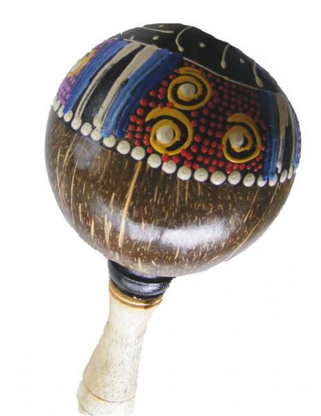 Brightly Painted Coconut Maracas / Shaker
