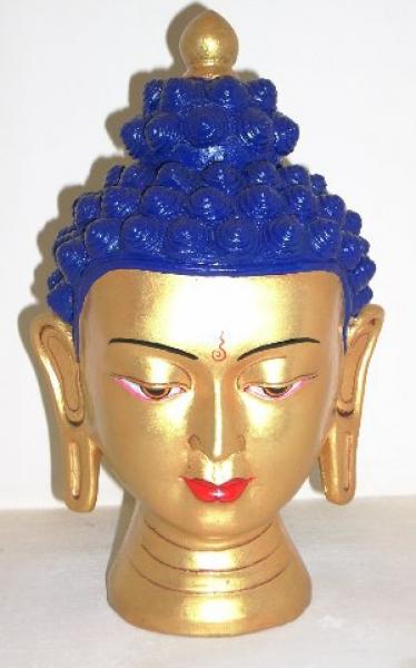 Fair Trade Hand Painted Ceramic Nepalese Buddha Head