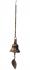 Traditional Nepalese Temple Wind Bell with leaf hanger to catch the breeze, with hanging chain and hook - makes a beautiful sound