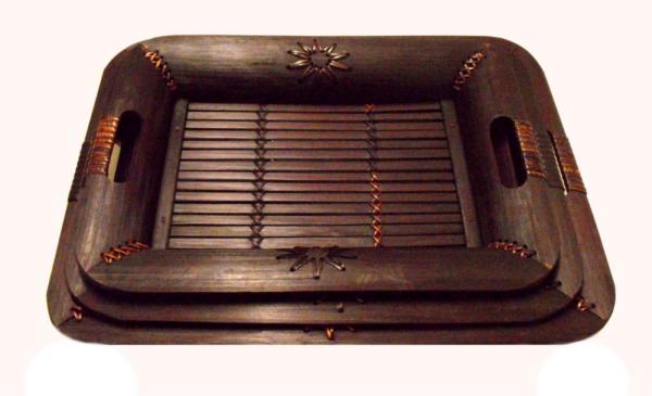 Fair Trade Nest of 3 Bamboo Trays