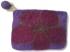 Small Felt Flower purse - Handmade - 100% wool - various colours - Fairtrade