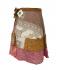 Fair Trade Short Tiered Sari Silk  Reversible Wrap Skirt - Mixed Colours & Designs