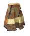 Fair Trade Short Tiered Sari Silk  Reversible Wrap Skirt - Mixed Colours & Designs